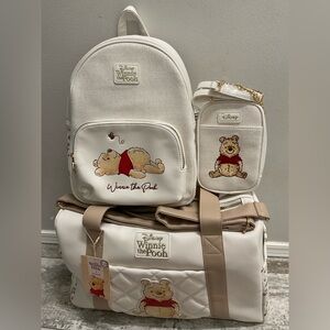 NWt Winnie the Pooh weekender bag, backpack and phone crossbody bag